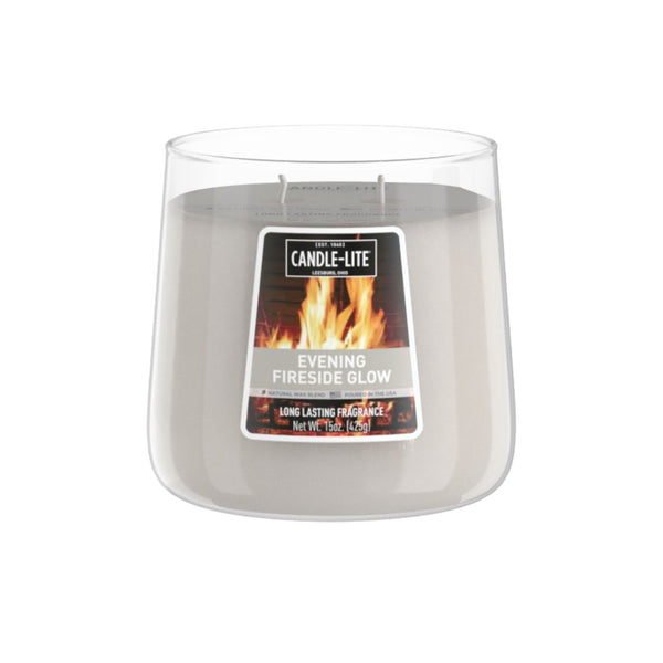 Evening Fireside Glow 15oz 2-wick Jar Candle Product Image 1