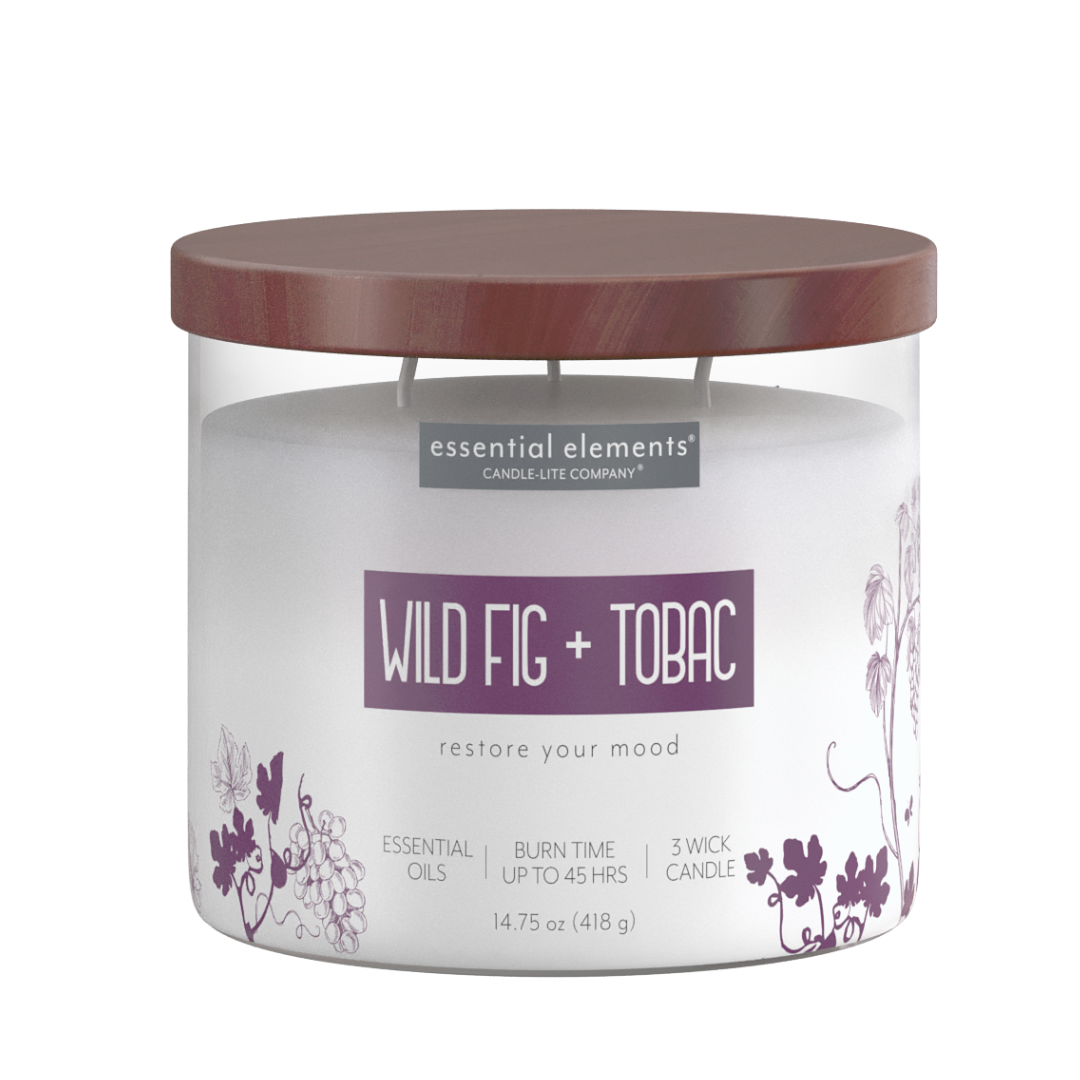 2 WICK 44 OZ LUXE JAR CANDLE FORBIDDEN FIG
