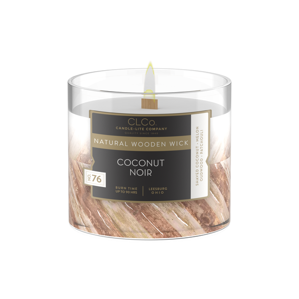 Coconut Noir Wooden-Wick 14oz Jar Candle Product Image 2