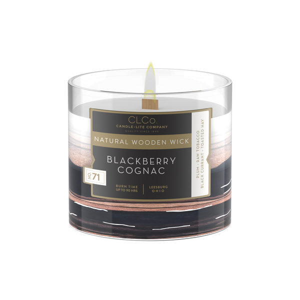 Blackberry Cognac Wooden-Wick 14oz Jar Candle Product Image 2