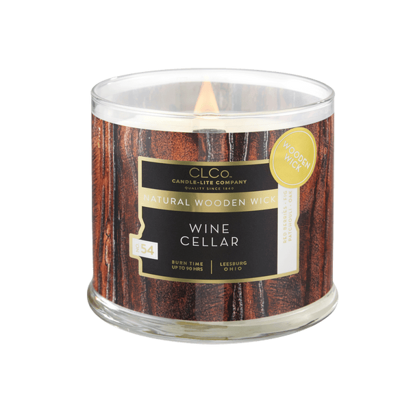 Wine Cellar Wooden-Wick 14oz Jar Candle Product Image 1