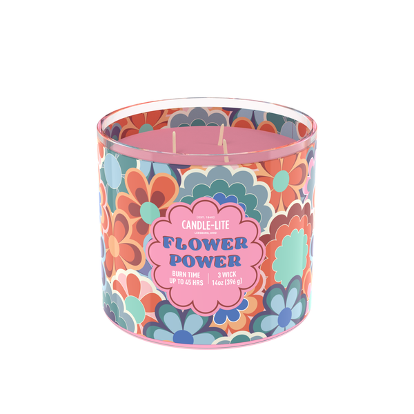 Flower Power 3-wick 14oz Jar Candle Product Image 2
