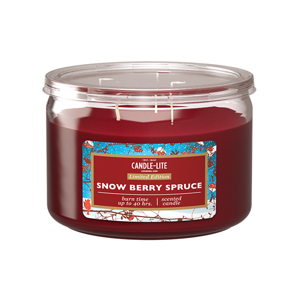 Snow Berry Spruce 3-wick 10oz Jar Candle Product Image 1