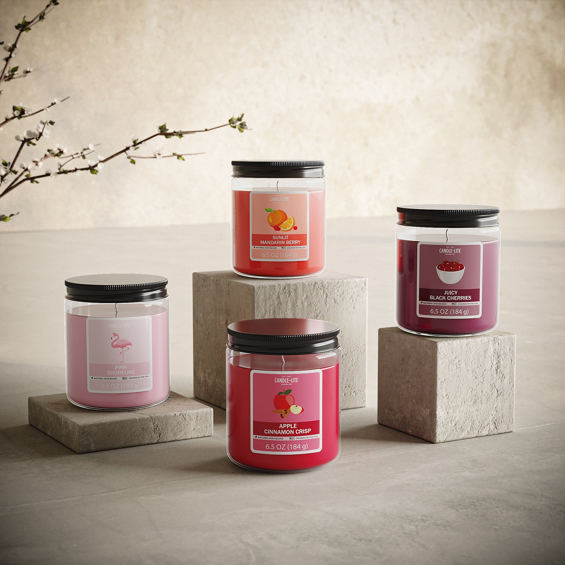 Pink Shoreline 6.5oz Jar Candle – Candle-lite Company