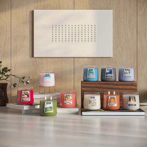 Sunlit Mandarin Berry 15oz 2wick Jar Candle Candlelite Company