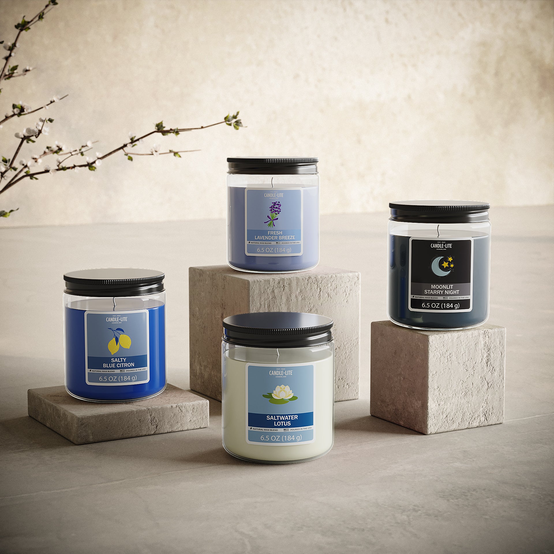 Moonlit Starry Night 6.5oz Jar Candle – Candle-lite Company