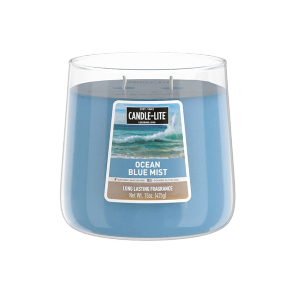 Ocean Blue Mist 15oz 2-wick Jar Candle Product Image 1