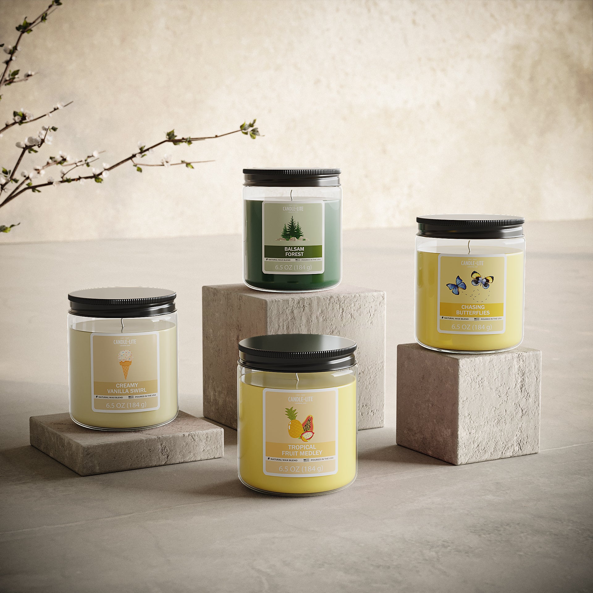 Amazon.com: Candle-lite Scented Candles, Tropical Fruit
