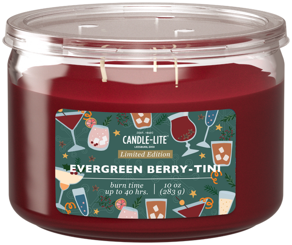 Evergreen Berry-Tini 3-wick 10oz Jar Candle Product Image 1