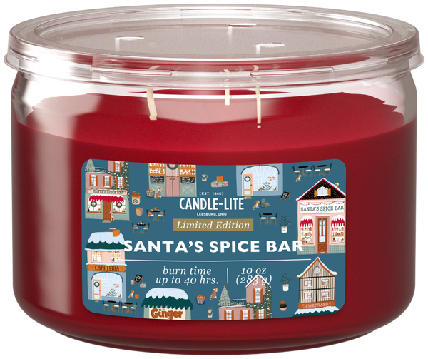 Santa's Spice Bar 3-wick 10oz Jar Candle Product Image 1
