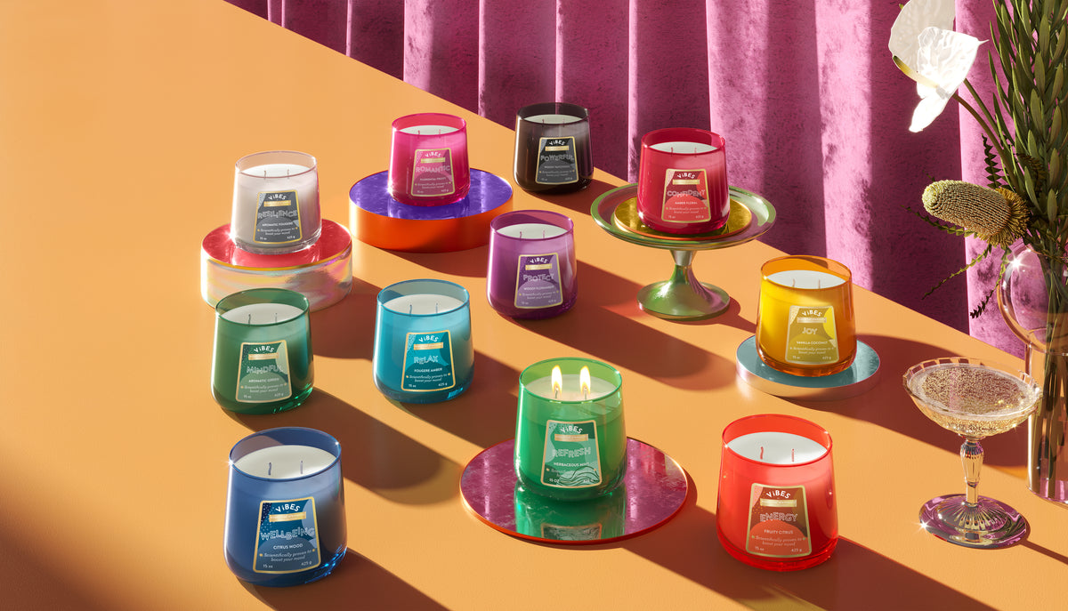 Vibes Candle, Citrus Wood, Wellbeing