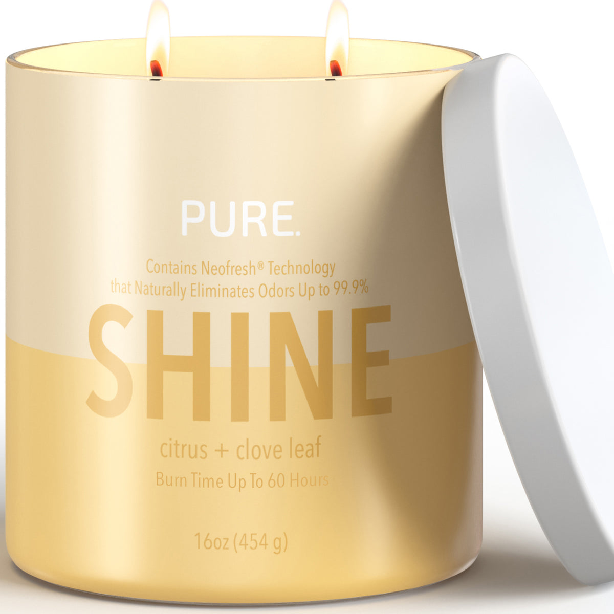 Pure 7 Candle, Citrus + Clove Leaf, Shine