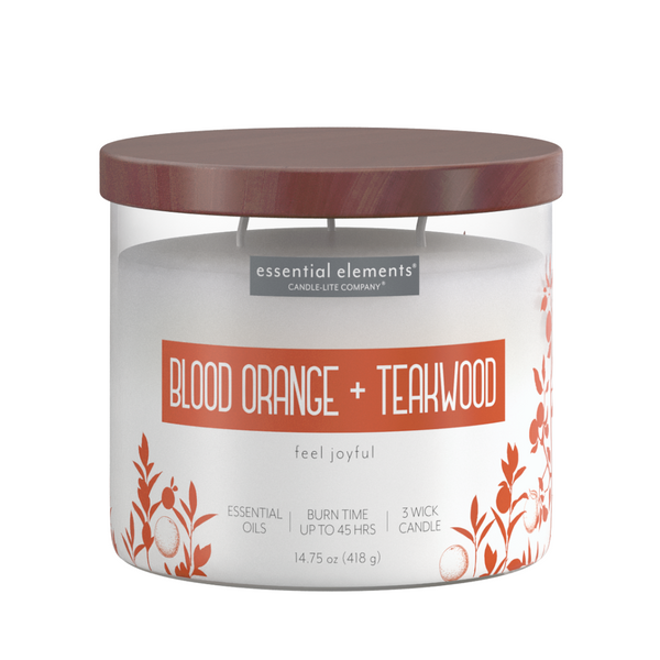 Blood Orange & Teakwood 3-wick 14.75oz Jar Candle Product Image 1