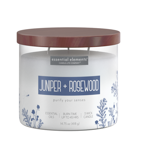 Juniper & Rosewood 3-wick 14.75oz Jar Candle Product Image 1