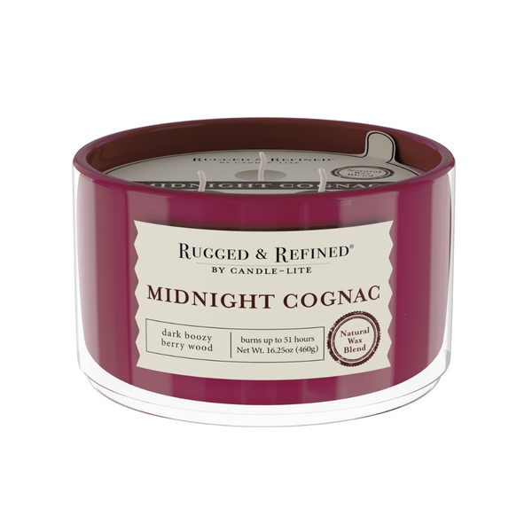 Midnight Cognac 3-wick 16.25oz Jar Candle Product Image 1