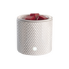 1 of Candle-lite Everyday White Chevron Wax Melt Warmer product images