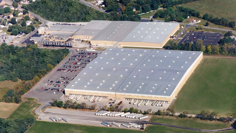 Aerial image of the Candle-Lite factory in Leesburg, Ohio.
