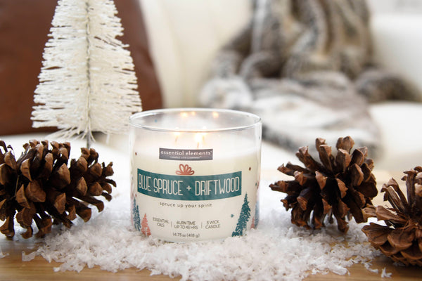 Blue Spruce + Driftwood 3-wick 14.75oz Jar Candle Product Image 3