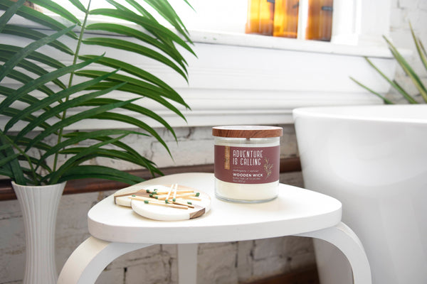 Adventure is Calling Wooden-Wick Jar Candle Product Image 2