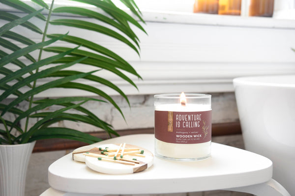 Adventure is Calling Wooden-Wick Jar Candle Product Image 3
