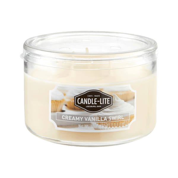 Creamy Vanilla Swirl 3-wick 10oz Jar Candle Product Image 1