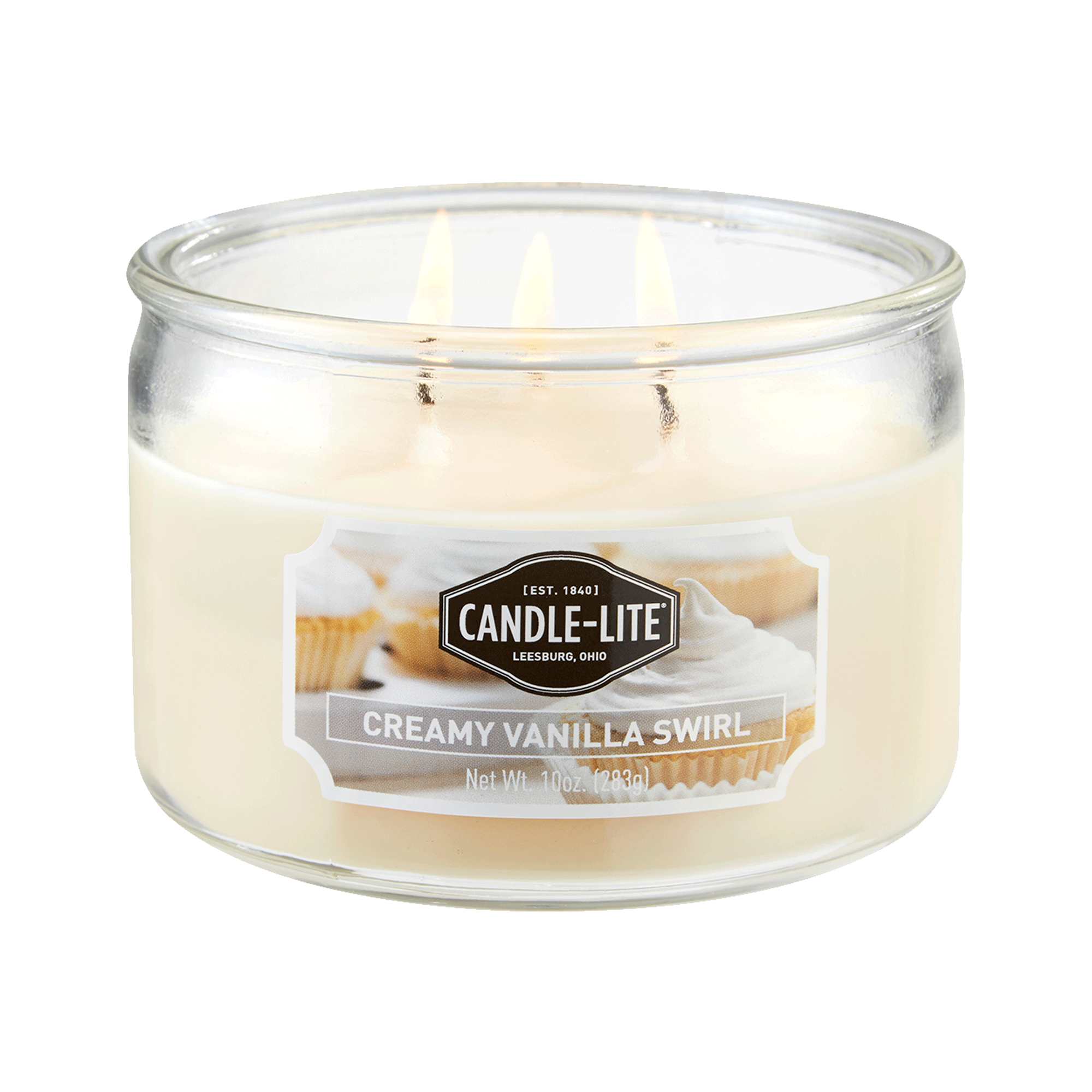 Creamy Vanilla Swirl 3-wick 10oz Jar Candle