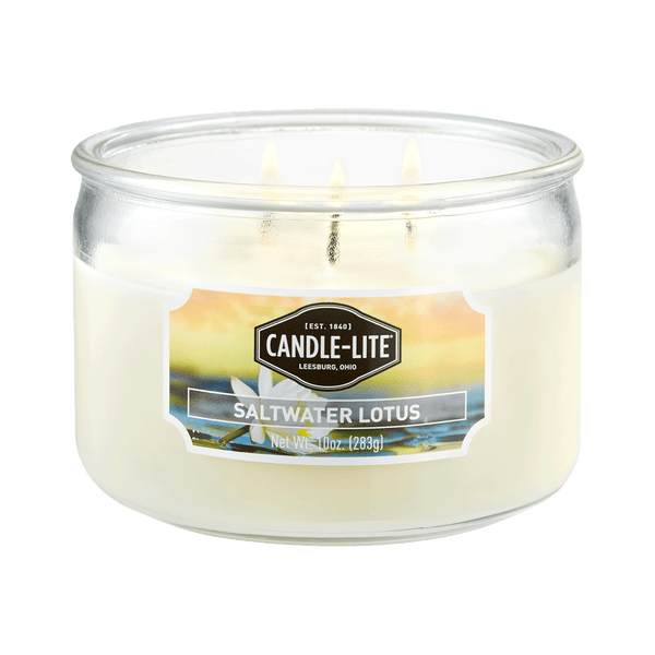 Saltwater Lotus 3-wick 10oz Jar Candle Product Image 4