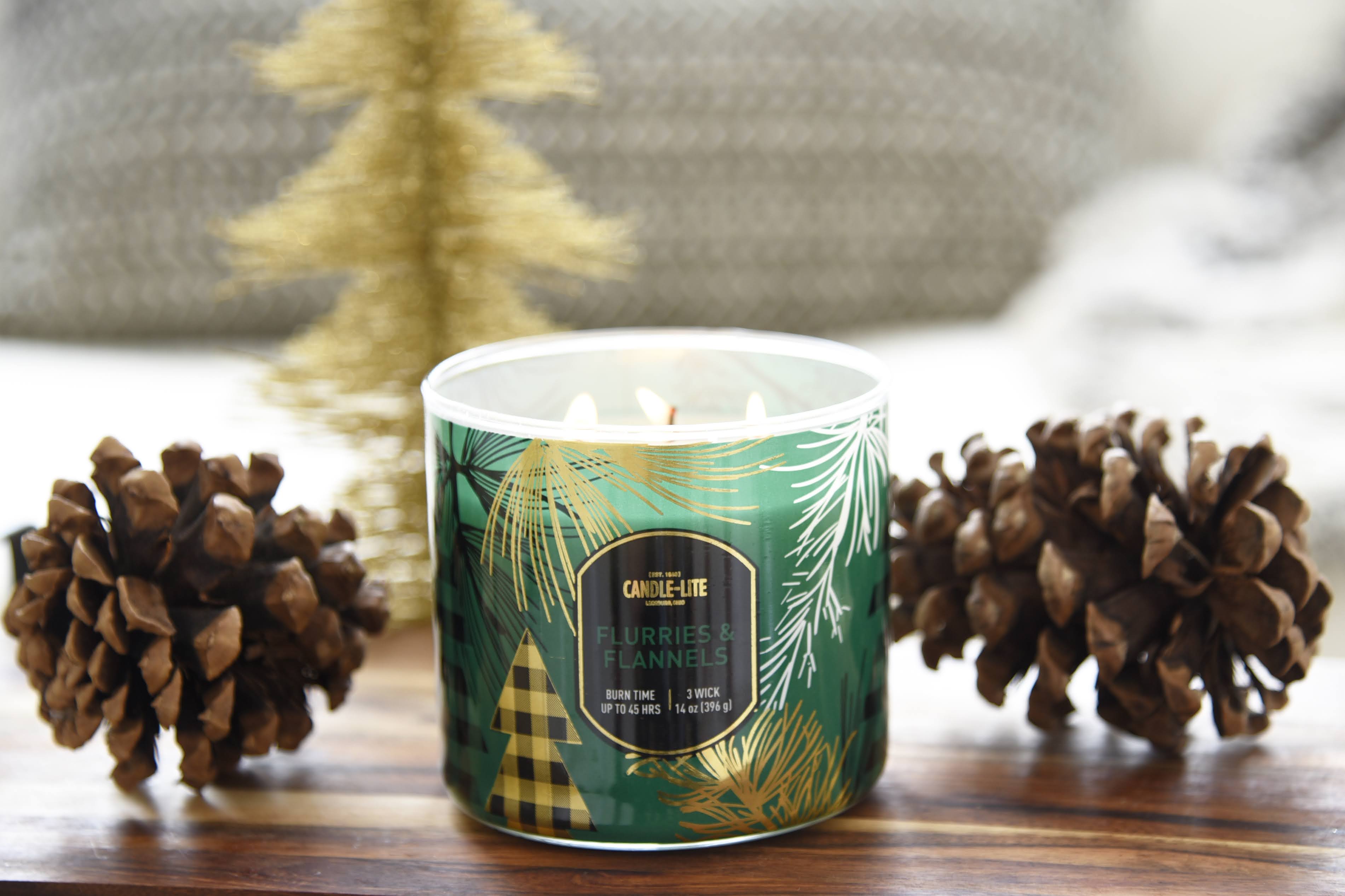 Flannel candle on sale
