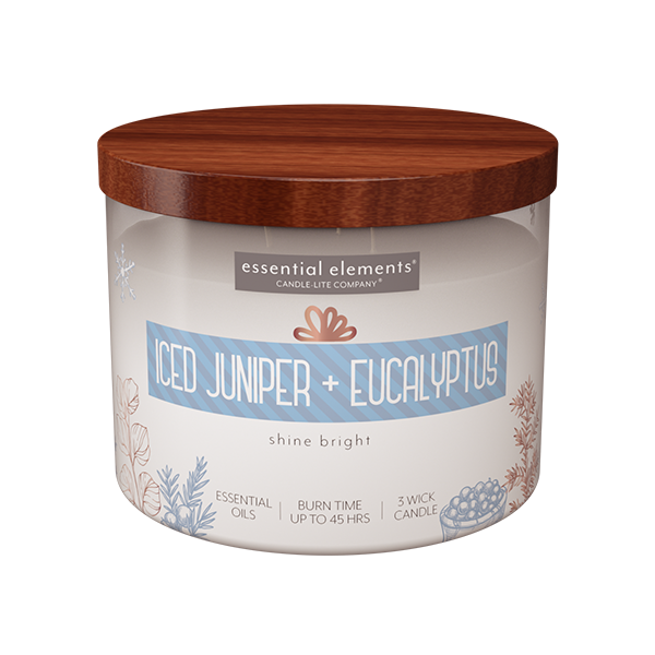 Iced Juniper + Eucalyptus 3-wick 14.75oz Jar Candle Product Image 1
